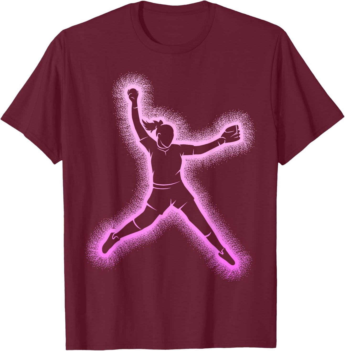 Softball Women Girls Kids T-Shirt - T-Shirt | Maroon