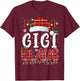 Gigi Claus Christmas Lights Pajama Family Matching T-Shirt - T-Shirt | Maroon