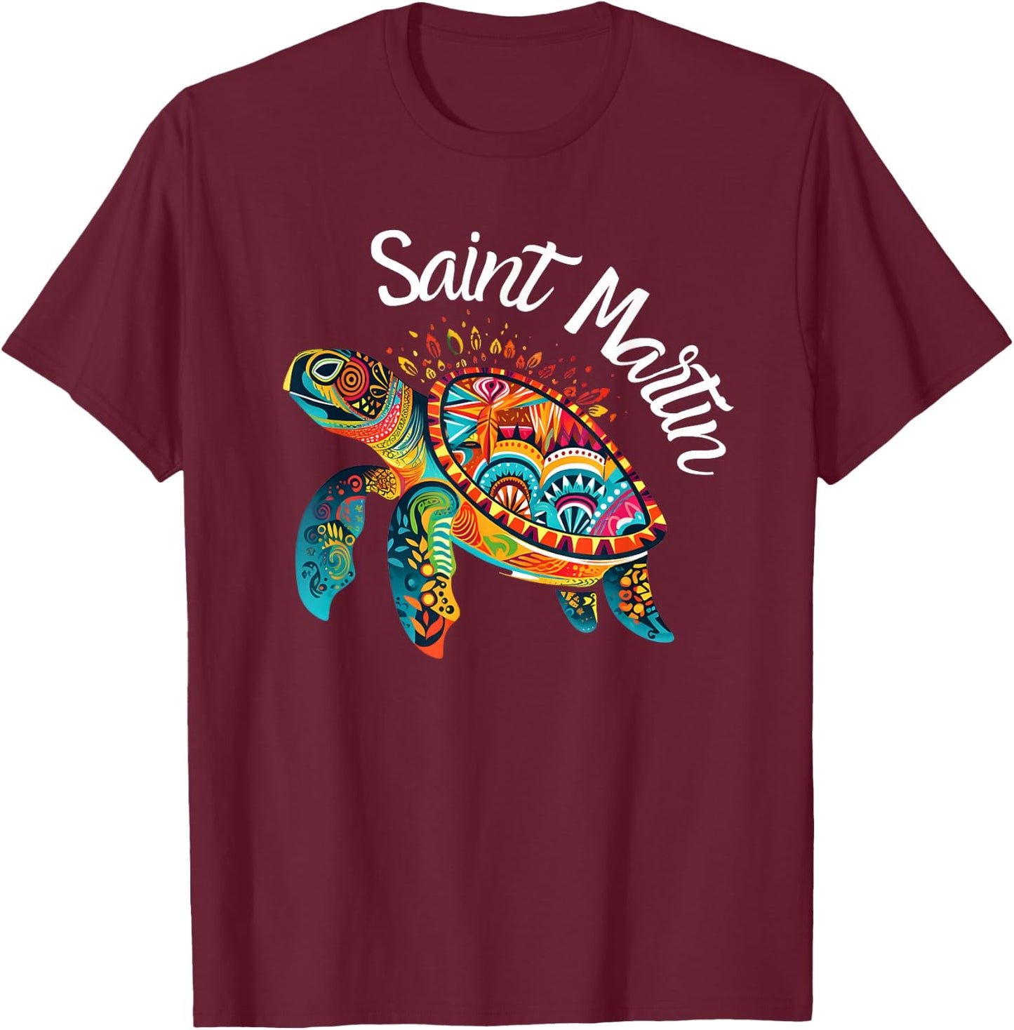 Saint Martin T-Shirt - T-Shirt | Maroon