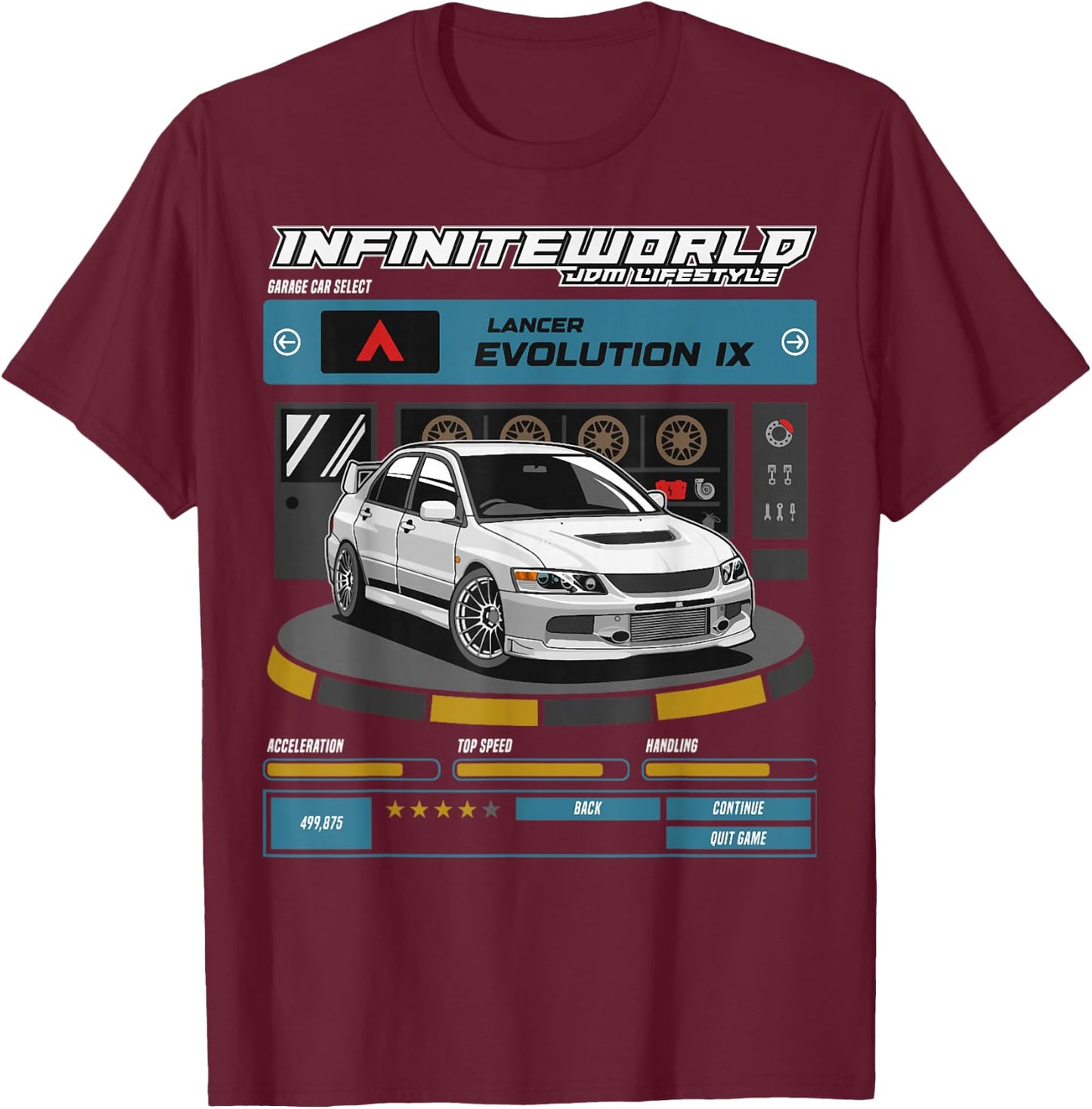 Evo9 IX T-Shirt - T-Shirt | Maroon