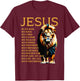 Lion Christian Jesus Is My God King, Lord, and Savior T-Shirt - T-Shirt | Maroon