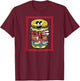 SpongeBob SquarePants - Krabby Patty Character Ingredients T-Shirt - T-Shirt | Maroon