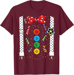 Carnival Clown Face Circus Costume Kids Men Women Carnivals T-Shirt - T-Shirt | Maroon