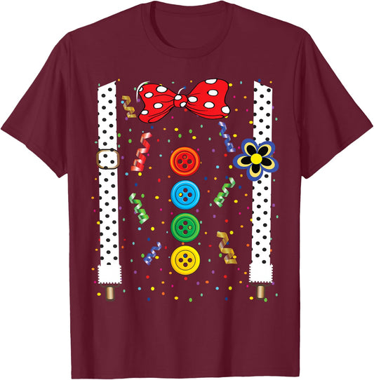 Carnival Clown Face Circus Costume Kids Men Women Carnivals T-Shirt - T-Shirt | Maroon