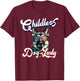 Childless Dog Lady German Shepherd Patriotic T-Shirt - T-Shirt | Maroon