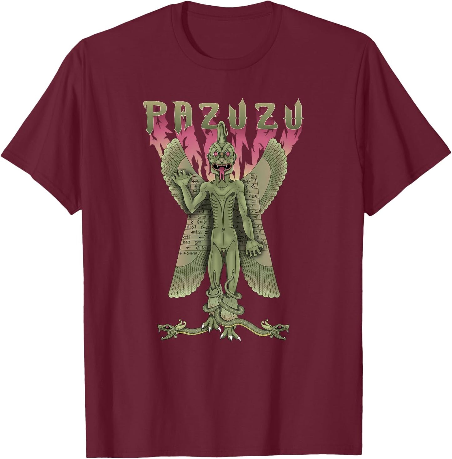 Pazuzu Anunnaki T-Shirt - T-Shirt | Maroon