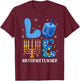 LOVE 1st Grade Teacher Christmas Hanukkah Jewish Holiday T-Shirt - T-Shirt | Maroon