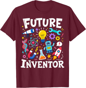 Future Inventor Science and Engineering Design T-Shirt - T-Shirt | Maroon
