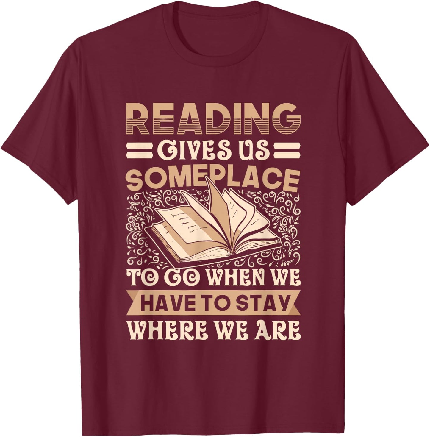 Librarian Themed Book Club Reading Book Lovers Literature T-Shirt - T-Shirt | Maroon