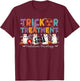 Treat Or Treatment Radiation Oncology T-Shirt - T-Shirt | Maroon