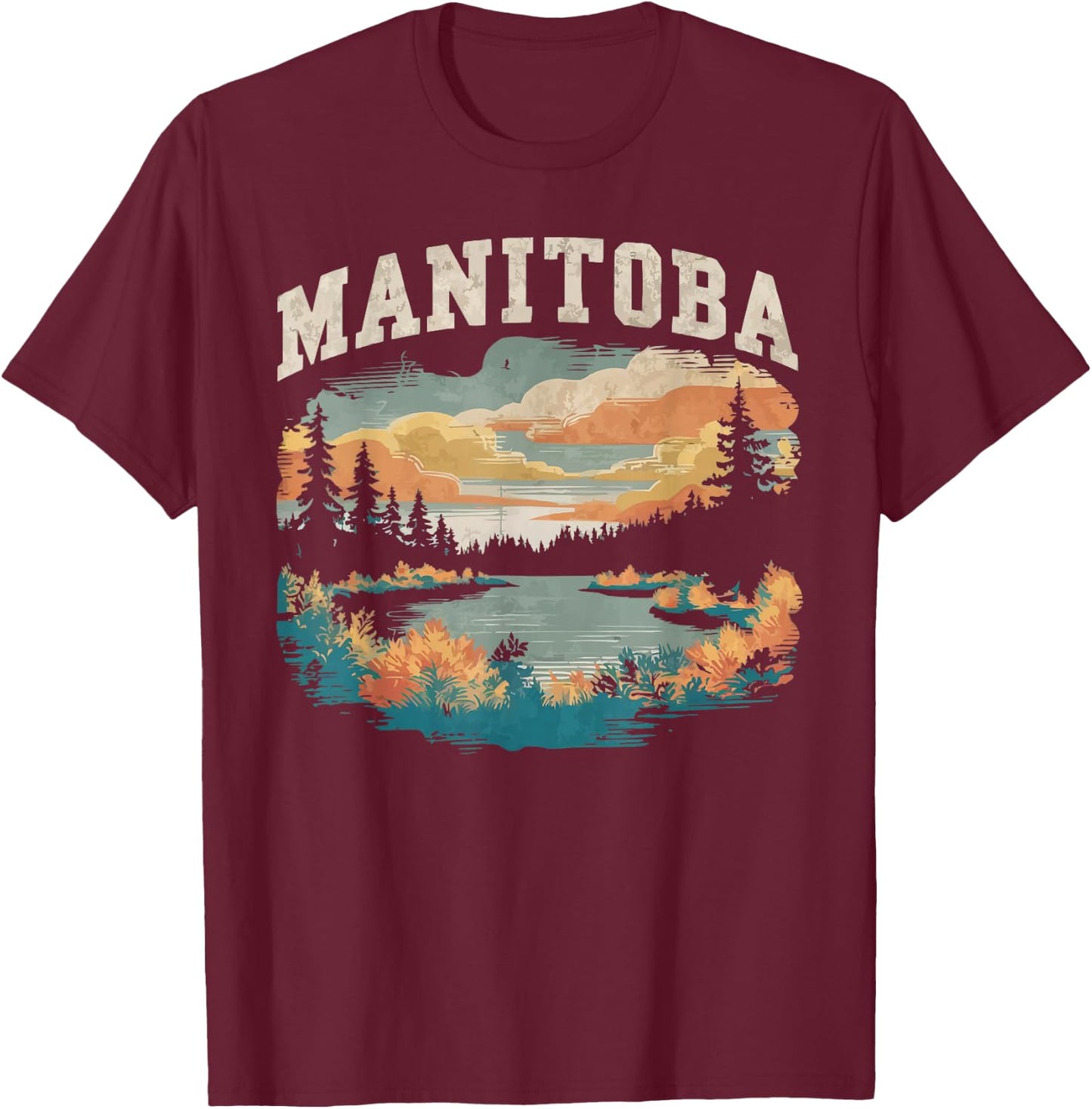 Winnipeg Manitoba Canadian Travel Vacation I Love Canada T-Shirt - T-Shirt | Maroon