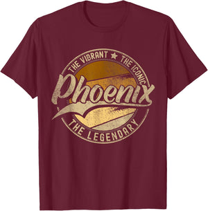 Phoenix AZ | Arizona | Vintage Distressed T-Shirt - T-Shirt | Maroon