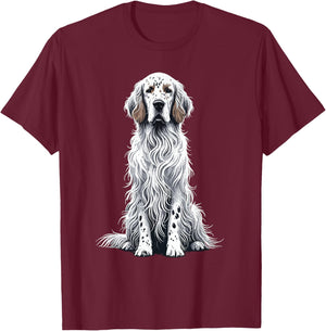 English Setter T-Shirt - T-Shirt | Maroon