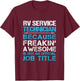 Rv Service Technician - Freaking Awesome T-Shirt - T-Shirt | Maroon