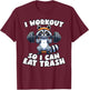 Funny Everything Hurts Apparel Workout Dear Abs Funny Gym Exercise Fitness Quote -Adults, -Kids Black Modern Cartoon Classic Fit Short Sleeve Medium T-Shirt - T-Shirt | Maroon