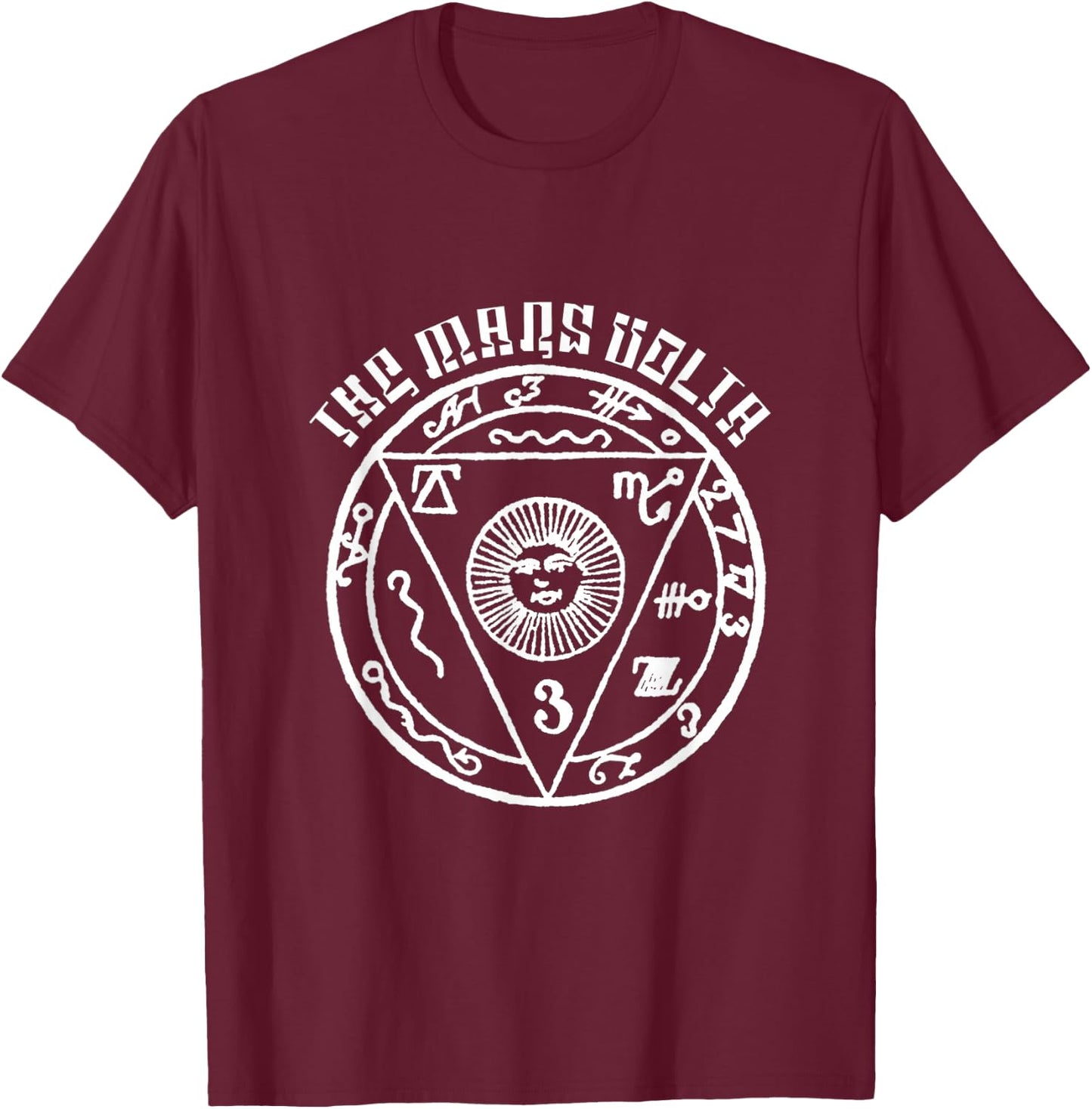 The Mars Volta “Travel Symbol” T-Shirt - T-Shirt | Maroon