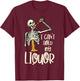 Halloween Cant Hold My Skeleton Funny Costume Dad Men Women T-Shirt - T-Shirt | Maroon