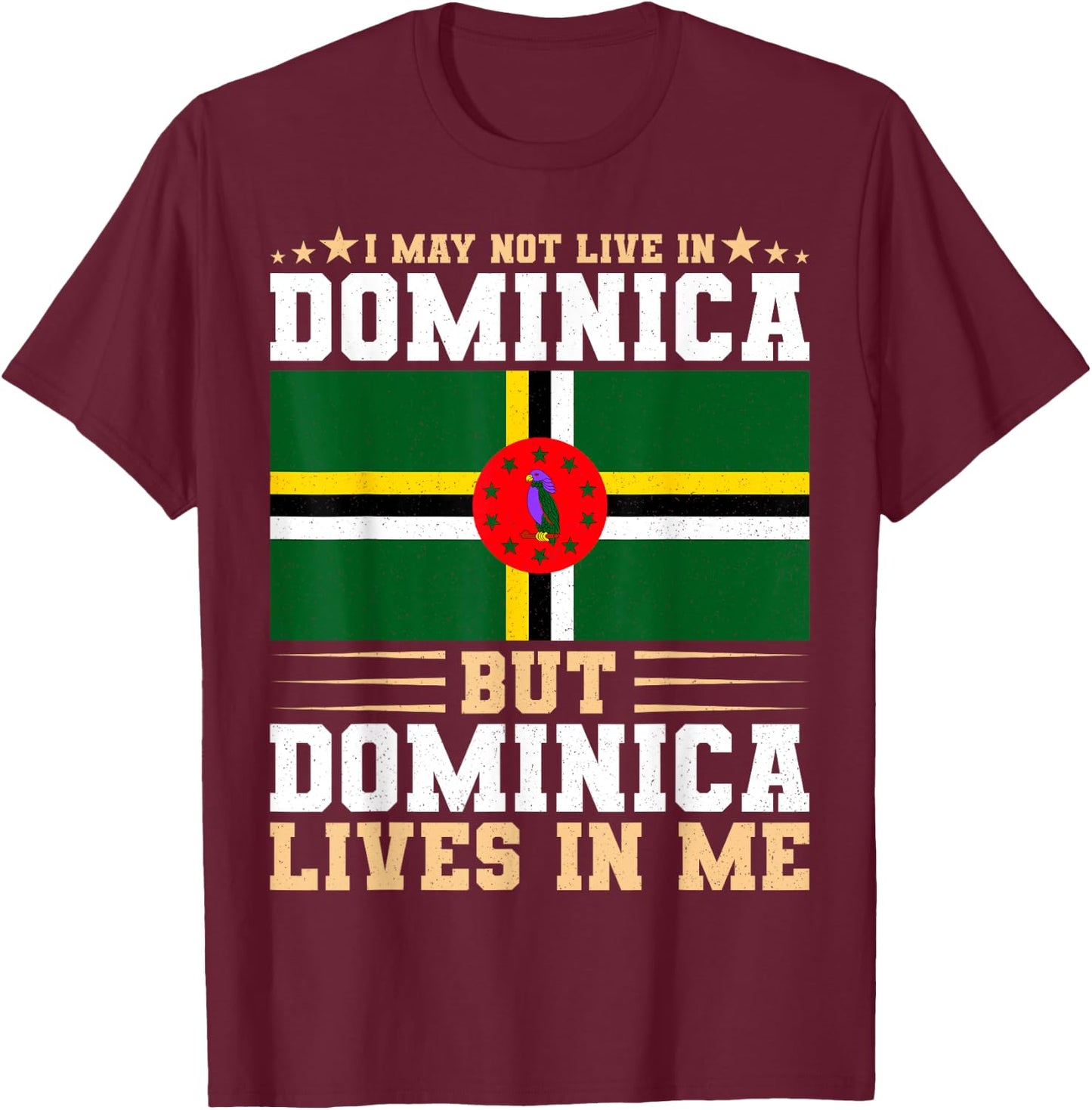 Dominica T-Shirt - T-Shirt | Maroon