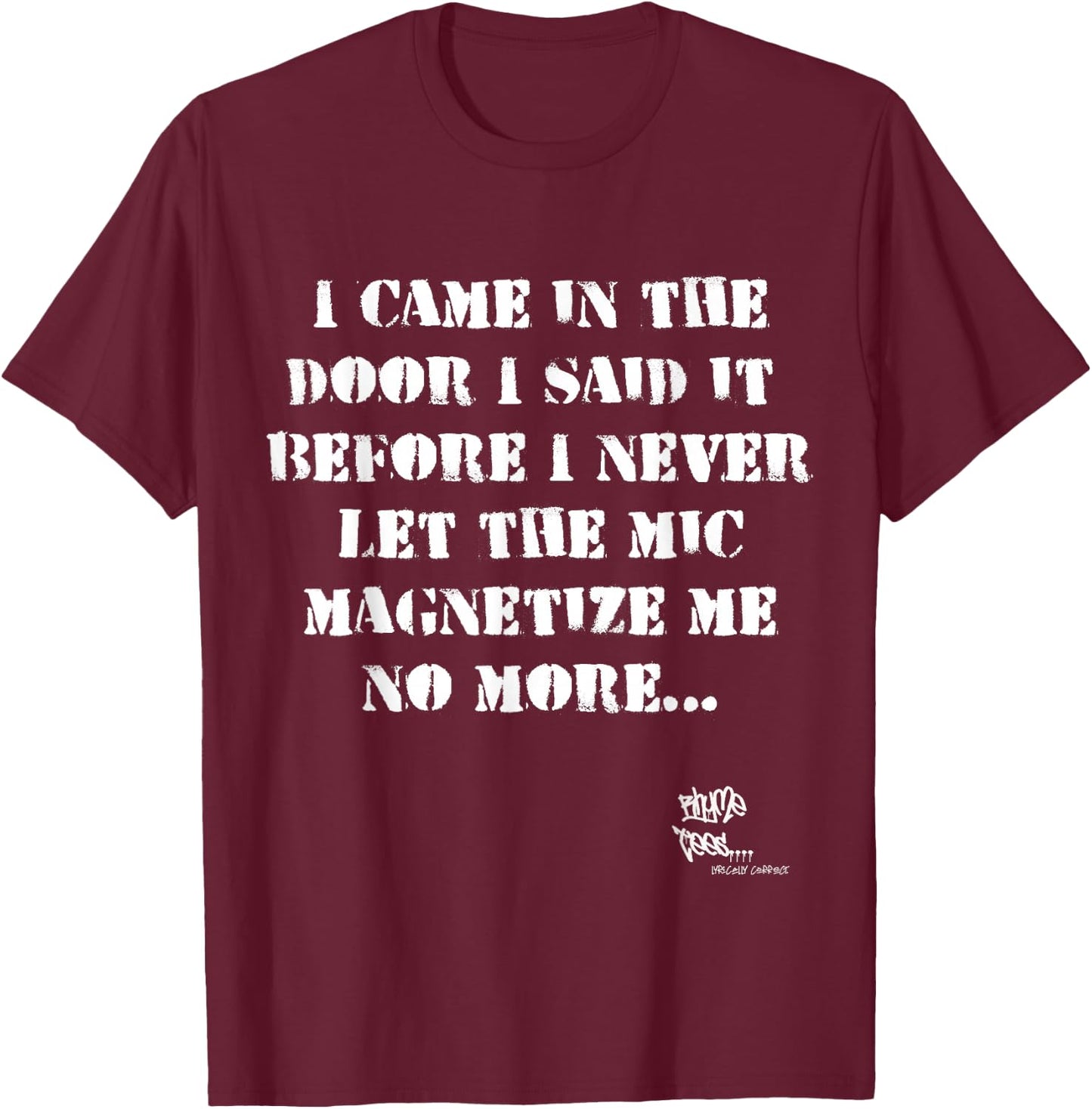 Old School Rap Hip HOP Merch Eric Quote President 80's T-Shirt - T-Shirt | Maroon