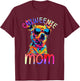 Chiweenie Mom Colorful Pop Art Chiweenie Dog T-Shirt - T-Shirt | Maroon