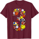 3 Years Old Sports Baller 3rd Birthday Party Boys Kids T-Shirt - T-Shirt | Maroon
