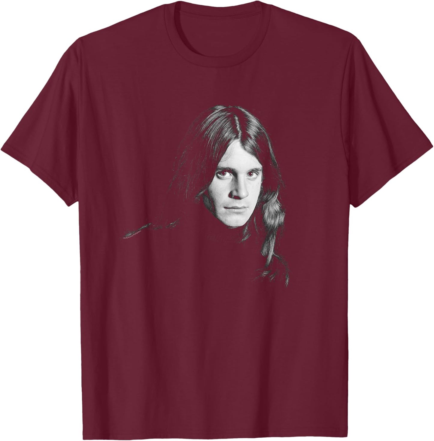 Duffy Archive Photography Ozzy Osbourne Singer Black Sabbath T-Shirt - T-Shirt | Maroon