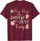 Pop Pop Of The Birthday Fairy First Birthday Family Matching T-Shirt - T-Shirt | Maroon