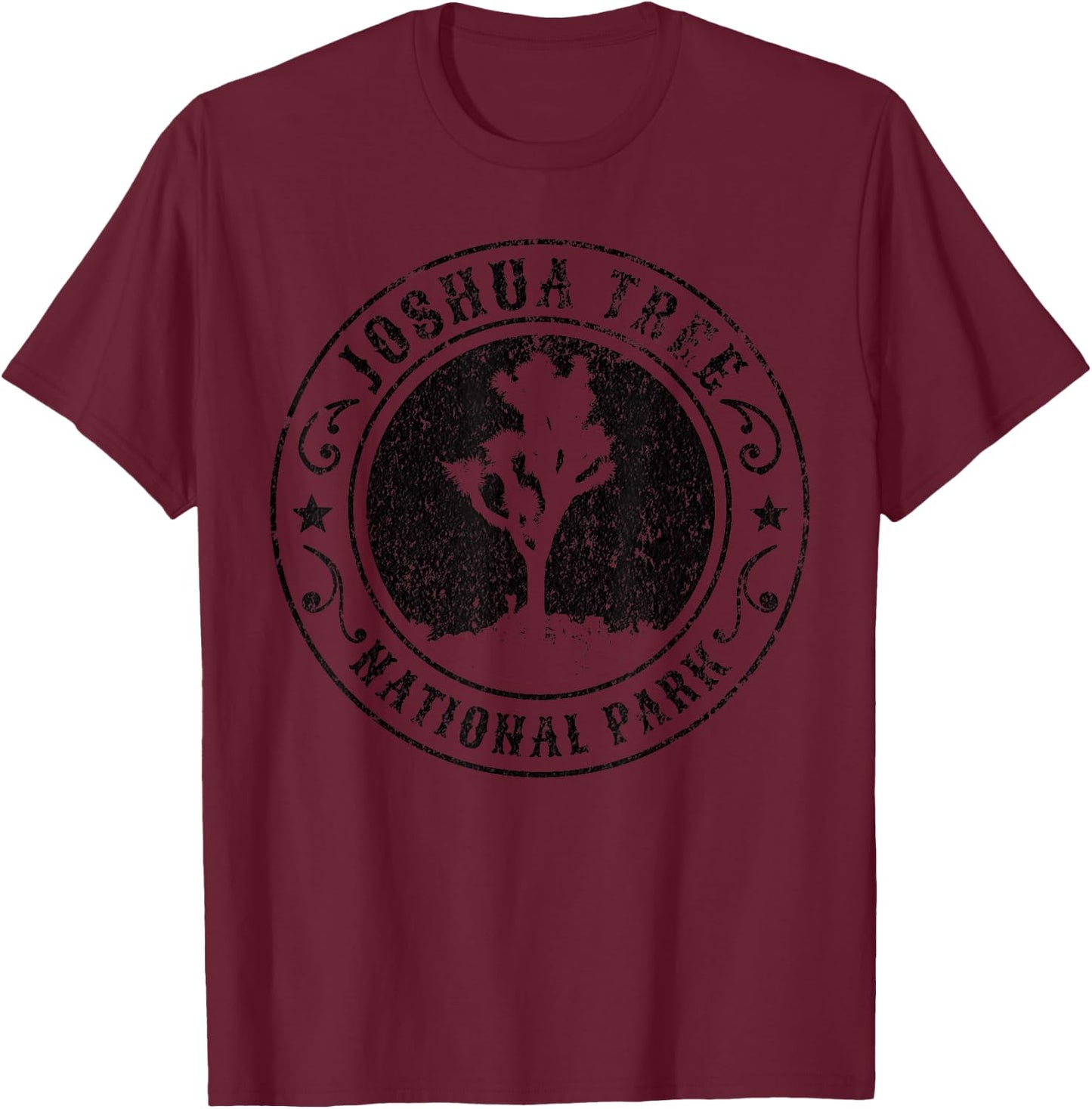 Joshua Tree National Park T-Shirt - T-Shirt | Maroon