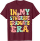 In My 5th Grade Graduate Era Groovy Last Day Of Fifth Grade T-Shirt - T-Shirt | Maroon