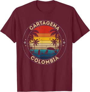 Cartagena Souvenir - Colombia Reminder T-Shirt - T-Shirt | Maroon