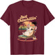Just Chinchillin - Funny Chinchilla Lovers T-Shirt - T-Shirt | Maroon
