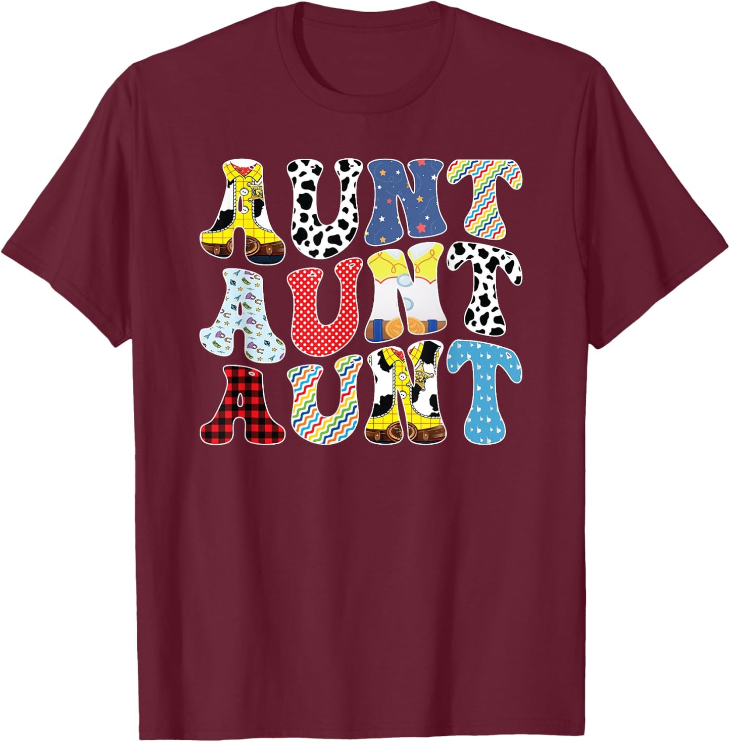 Toy Funny Aunt Story Boys Mom Mother's Day T-Shirt - T-Shirt | Maroon