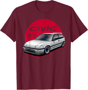 ef civic ef9 Japanese car T-Shirt - T-Shirt | Maroon