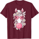 Horse with Pink Bandana and Bubble Gum Graphic T-Shirt - T-Shirt | Maroon