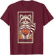 Cute Raccoon Mummy Trick or Treat Halloween Funny Raccoon T-Shirt - T-Shirt | Maroon