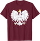 Polish Eagle Poland Coat of Arms Polska T-Shirt - T-Shirt | Maroon
