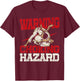 Jiu Jitsu Vintage Warning Choking Hazard T-Shirt - T-Shirt | Maroon