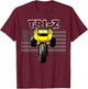Tri Z Vintage Three Wheeler 3 Wheeler ATC ATV T-Shirt - T-Shirt | Maroon