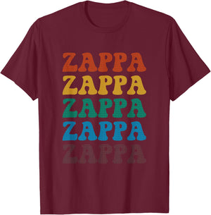 Halftone Zappa T-Shirt - T-Shirt | Maroon