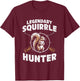 Legendary Squirrel Hunter Hunting For Boys Kids Youth Men T-Shirt - T-Shirt | Maroon