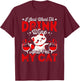 Want To Drink Wine Tasting Cat Lover Wine Taster T-Shirt - T-Shirt | Maroon