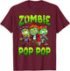 Zombie Pop Pop Halloween Costume Family Matching T-Shirt - T-Shirt | Maroon