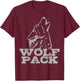 Wolf Pack Wolfpack Wolf Pack Stag Night T-Shirt - T-Shirt | Maroon