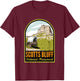 Scotts Bluff National Monument Nebraska T-Shirt - T-Shirt | Maroon