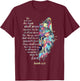 The Wolf and The Lamb Shall Graze Together - Isaiah Verse T-Shirt - T-Shirt | Maroon