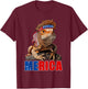 Merica Bearded Dragon USA Flag Independence Day 4th Of July Kids Men T-Shirt - T-Shirt | Maroon