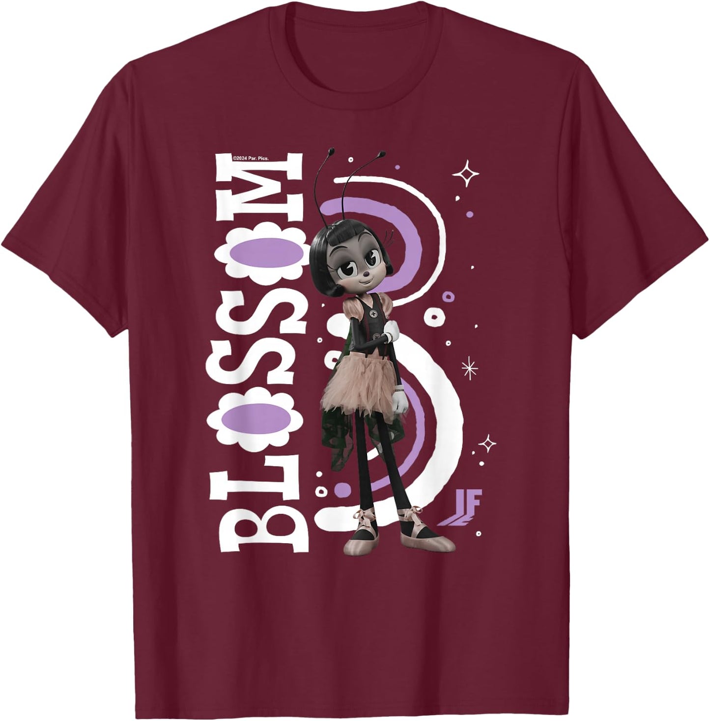 IF Movie - Blossom Character T-Shirt - T-Shirt | Maroon