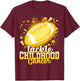 Tackle Childhood cancer football childhood cancer awareness T-Shirt - T-Shirt | Maroon