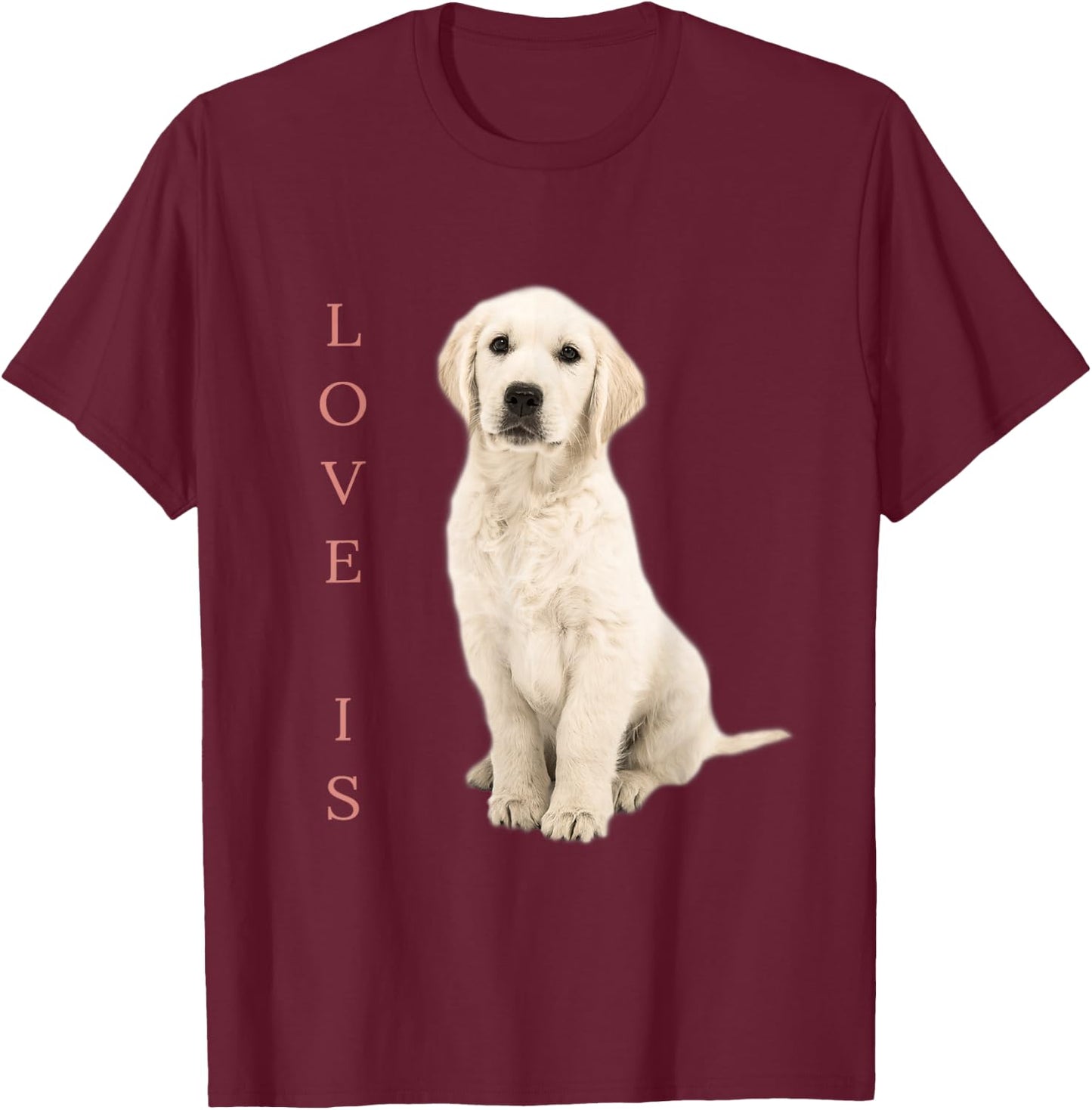 Labrador Retriever Shirt Women Men White Lab Mom Dad Dog T-Shirt - T-Shirt | Maroon