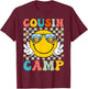 Cousin Camp Summer Travel Family Camping Vacation T-Shirt - T-Shirt | Maroon